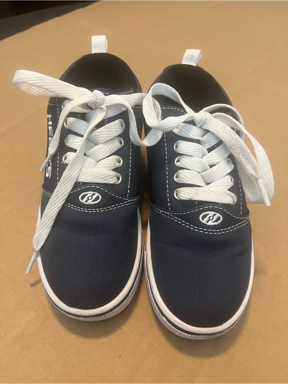 Heelys Navy and White Kids Lace-Up Canvas Sneakers